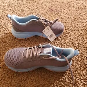 Skechers Gray and Blue Women's Sneakers